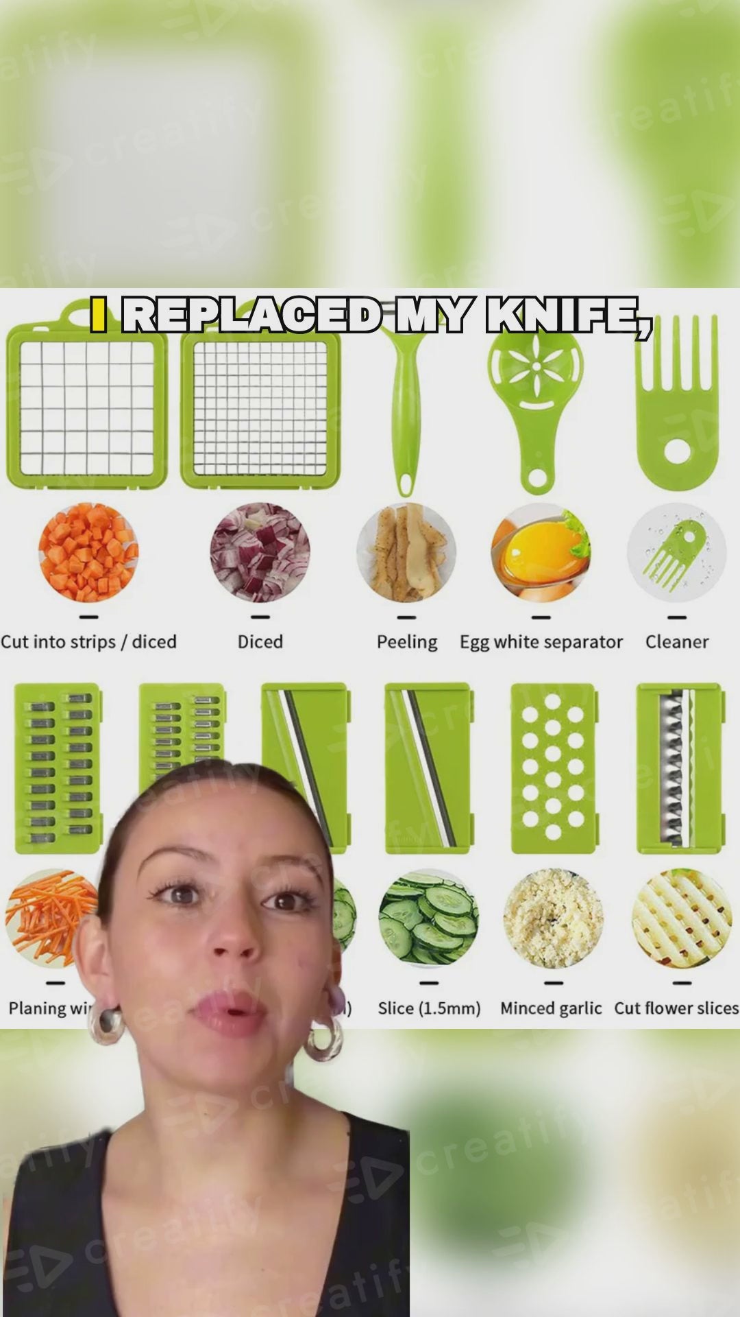 14 in 1 Multifunctional Vegetable Chopper, Mandoline Dicer, Slicer, With Container Box